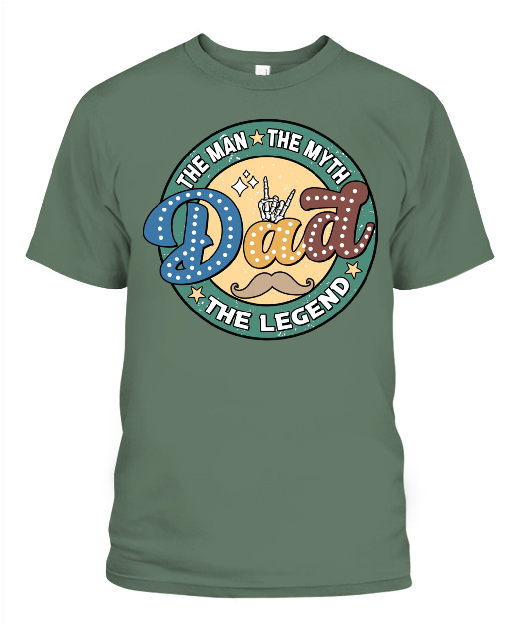 Dad The Man The Myth The Legend T-Shirt – Funny Retro Father’s Day Gift for Dad