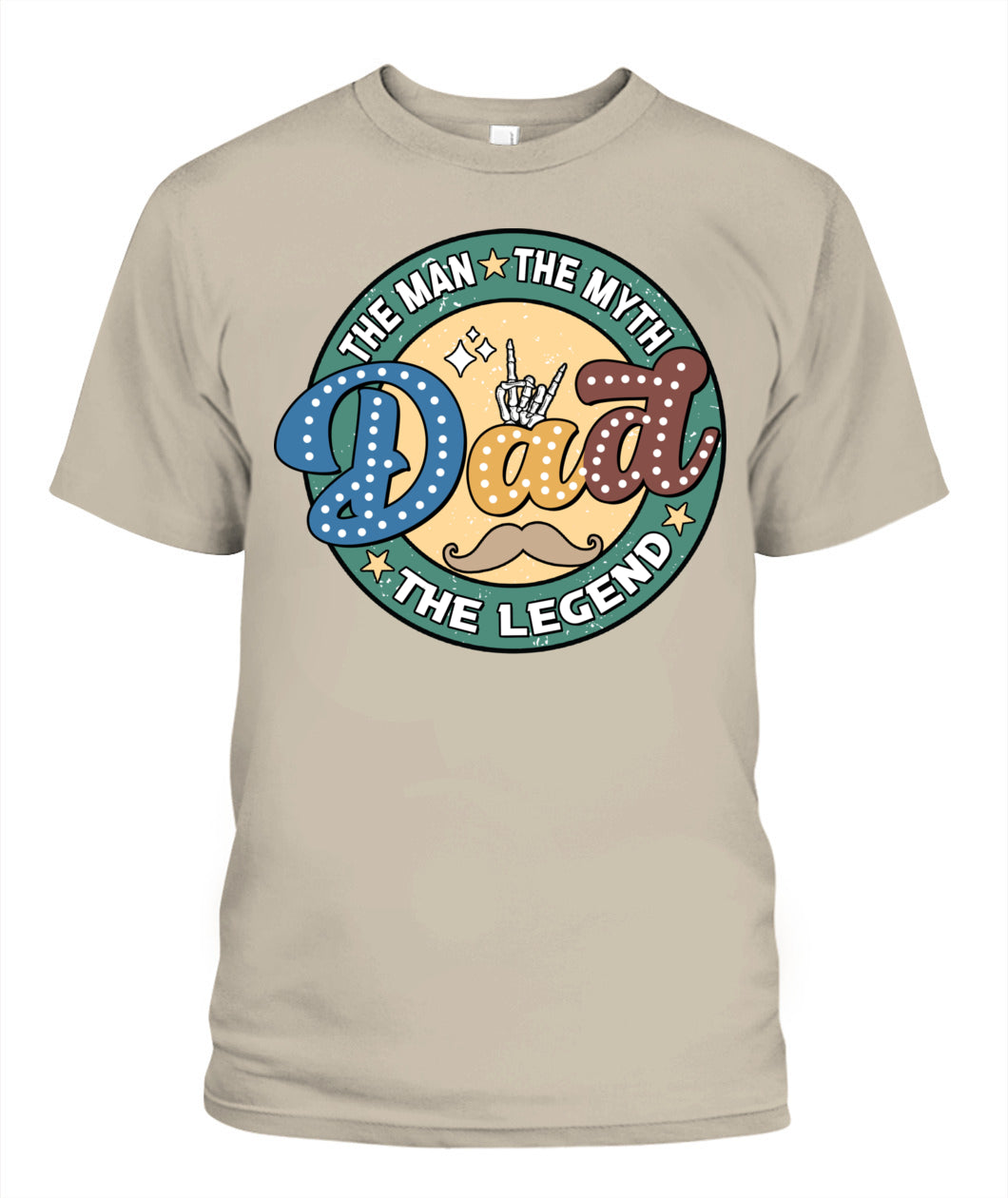 Dad The Man The Myth The Legend T-Shirt – Funny Retro Father’s Day Gift for Dad