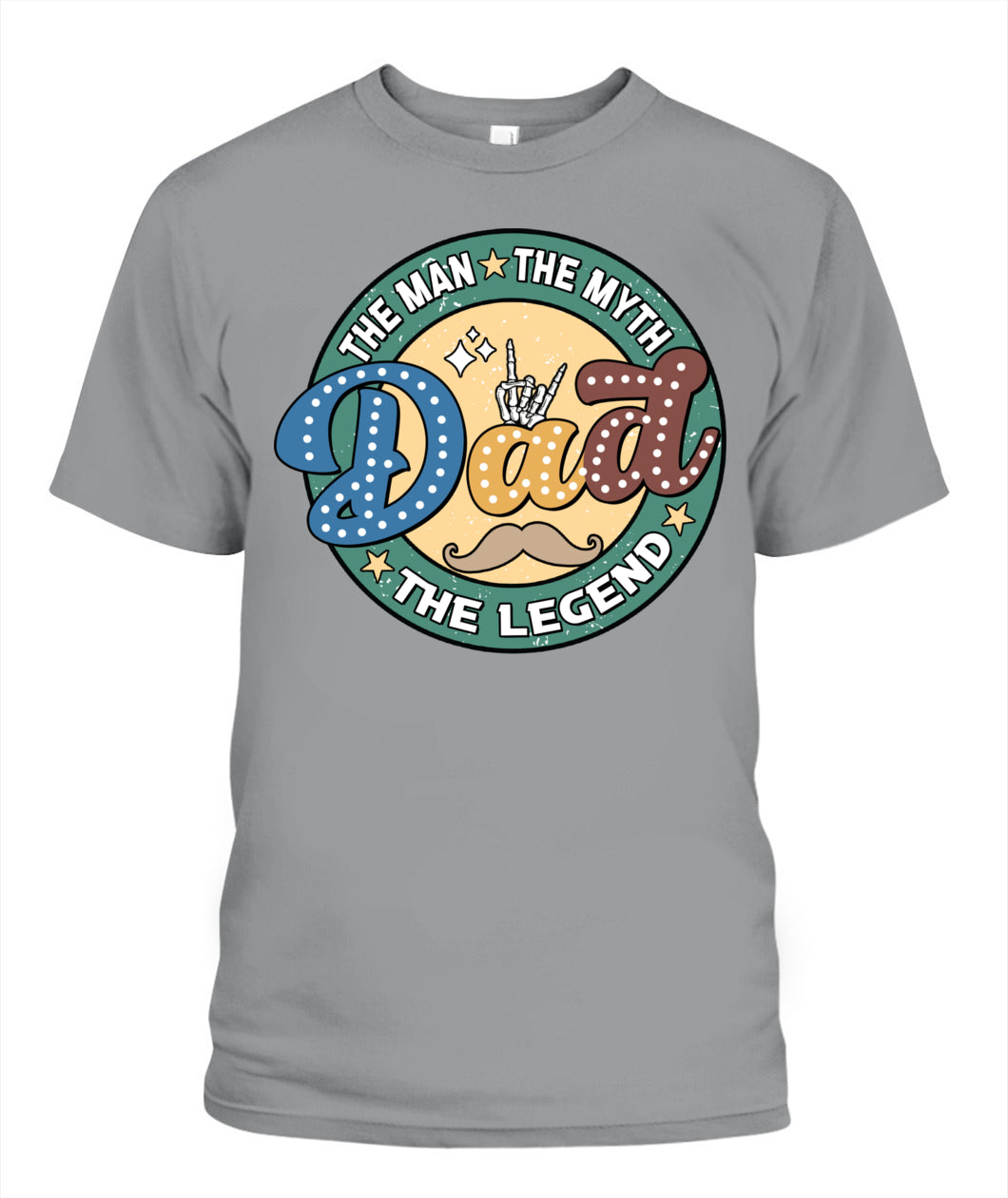 Dad The Man The Myth The Legend T-Shirt – Funny Retro Father’s Day Gift for Dad