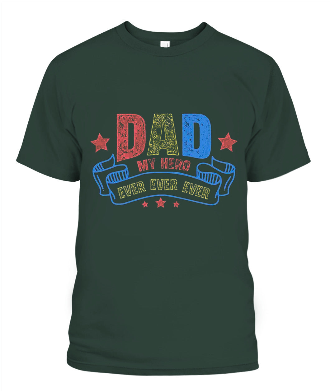 Dad My Hero T-Shirt - Unisex Cotton Tee for Father's Day Gift