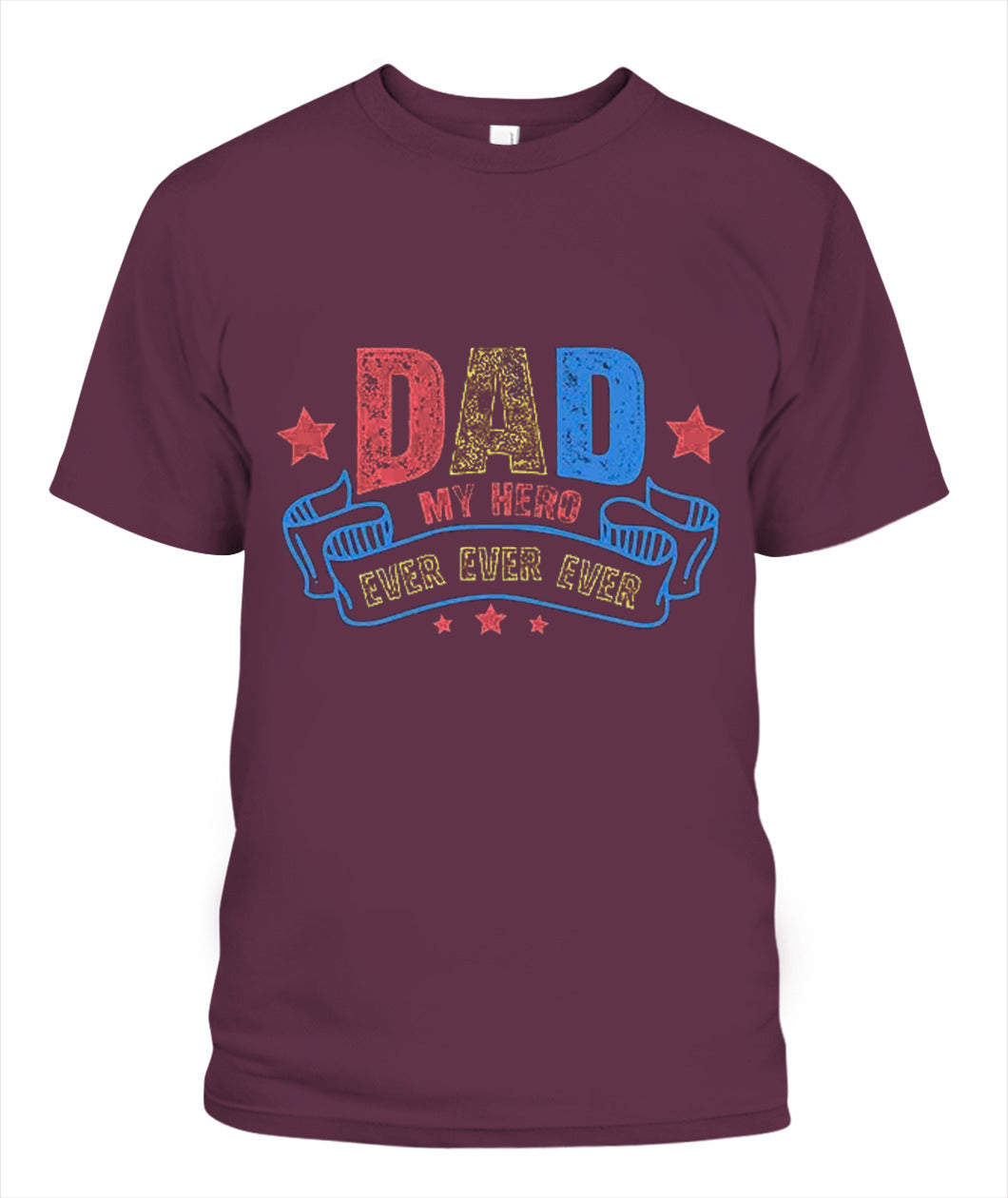 Dad My Hero T-Shirt - Unisex Cotton Tee for Father's Day Gift