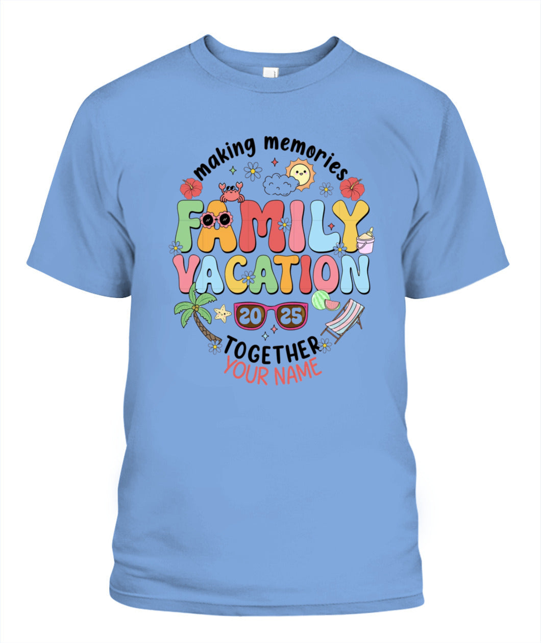 Family Vacation 2025 T-Shirt – Custom Summer Trip Shirt for Family Reunion
