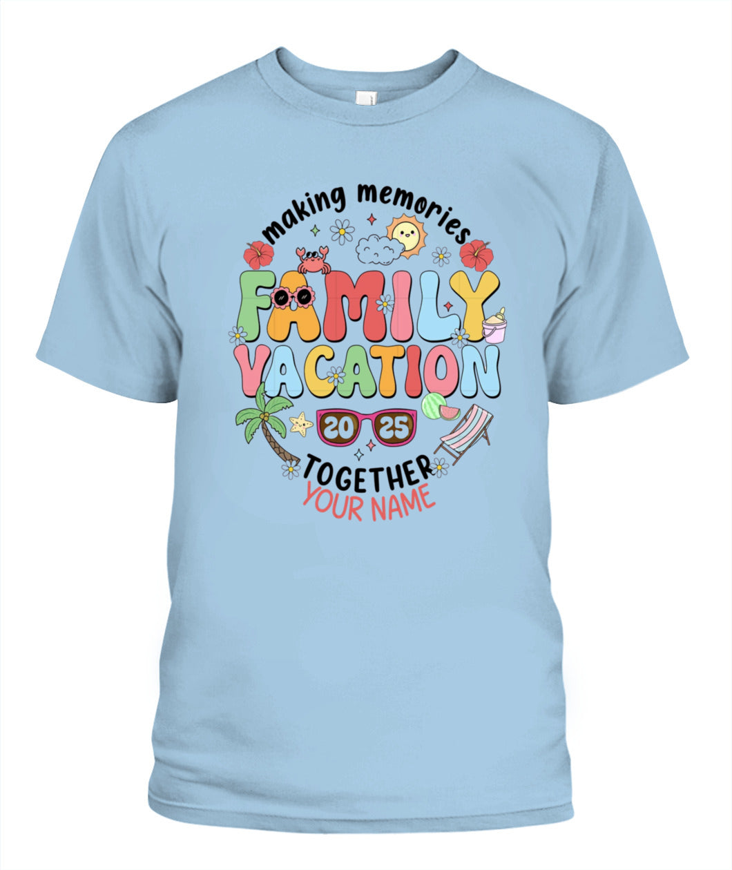Family Vacation 2025 T-Shirt – Custom Summer Trip Shirt for Family Reunion