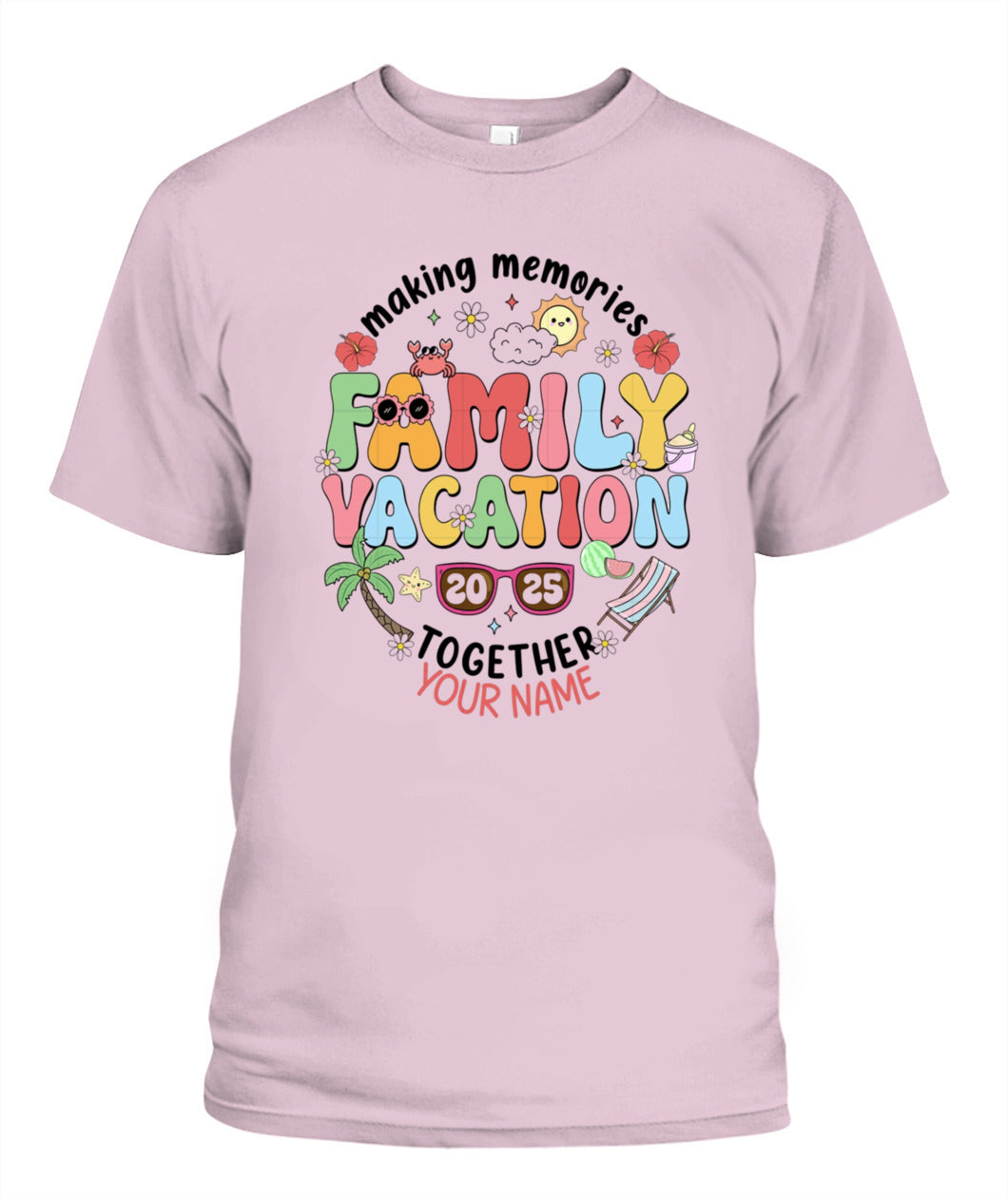 Family Vacation 2025 T-Shirt – Custom Summer Trip Shirt for Family Reunion