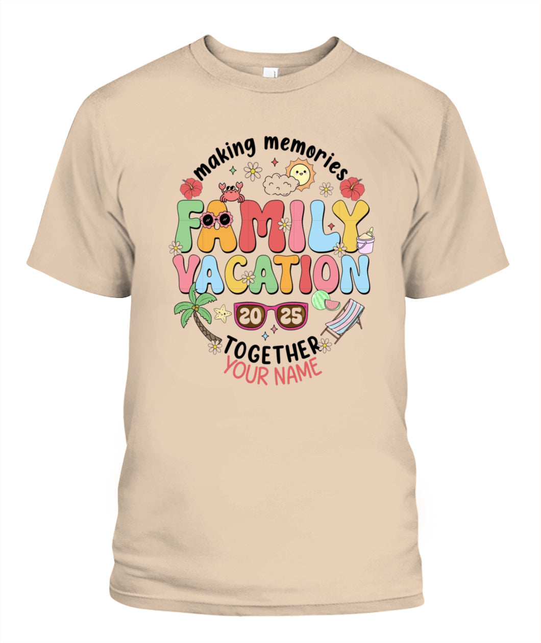 Family Vacation 2025 T-Shirt – Custom Summer Trip Shirt for Family Reunion