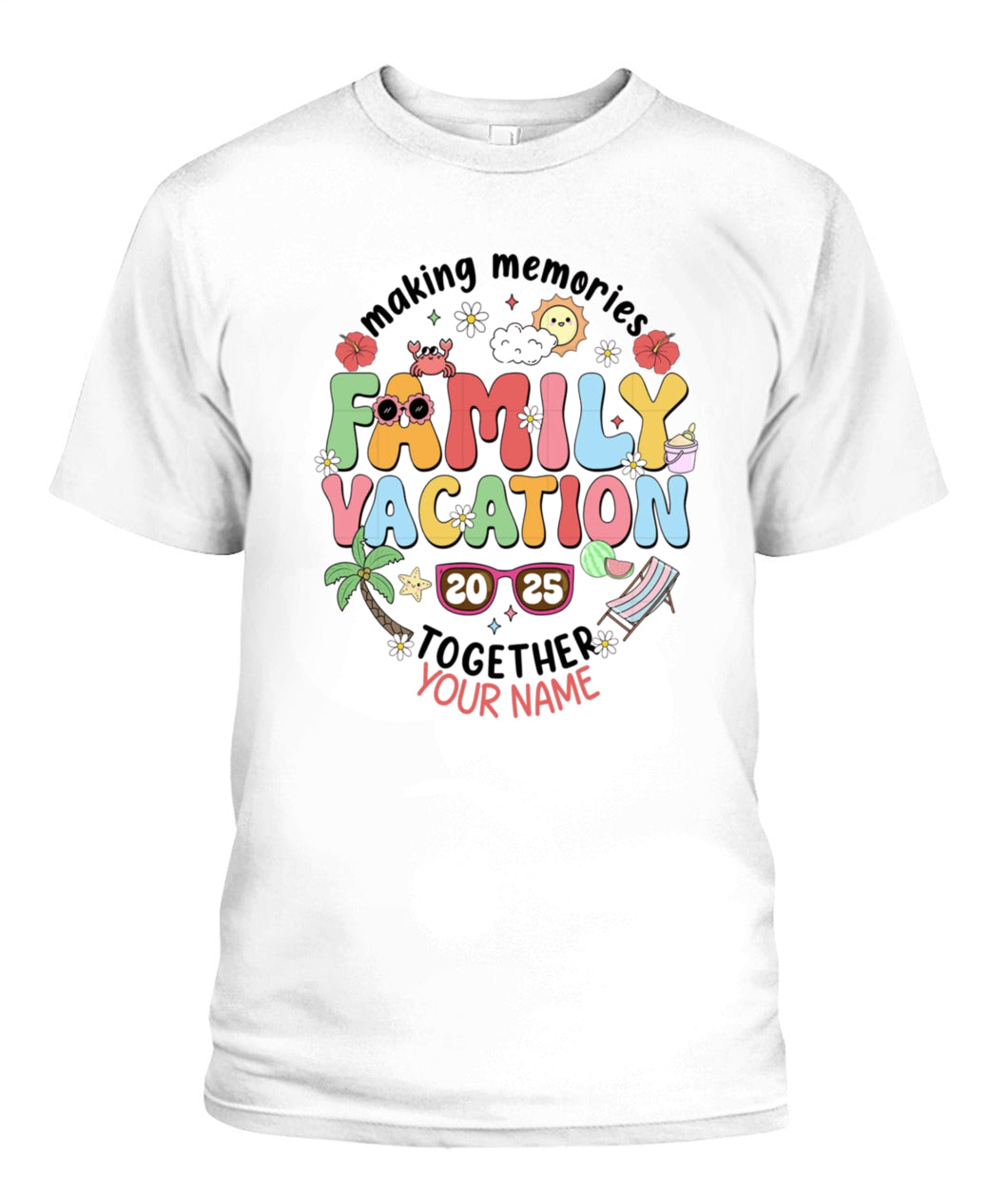 Family Vacation 2025 T-Shirt – Custom Summer Trip Shirt for Family Reunion