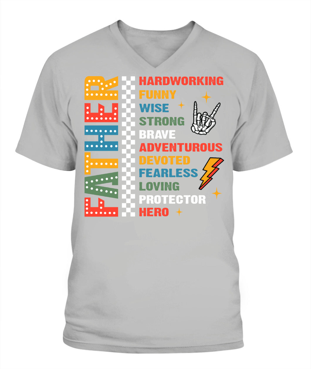 Father Definition T-Shirt - Colorful Graphic Tee for Father’s Day Gift