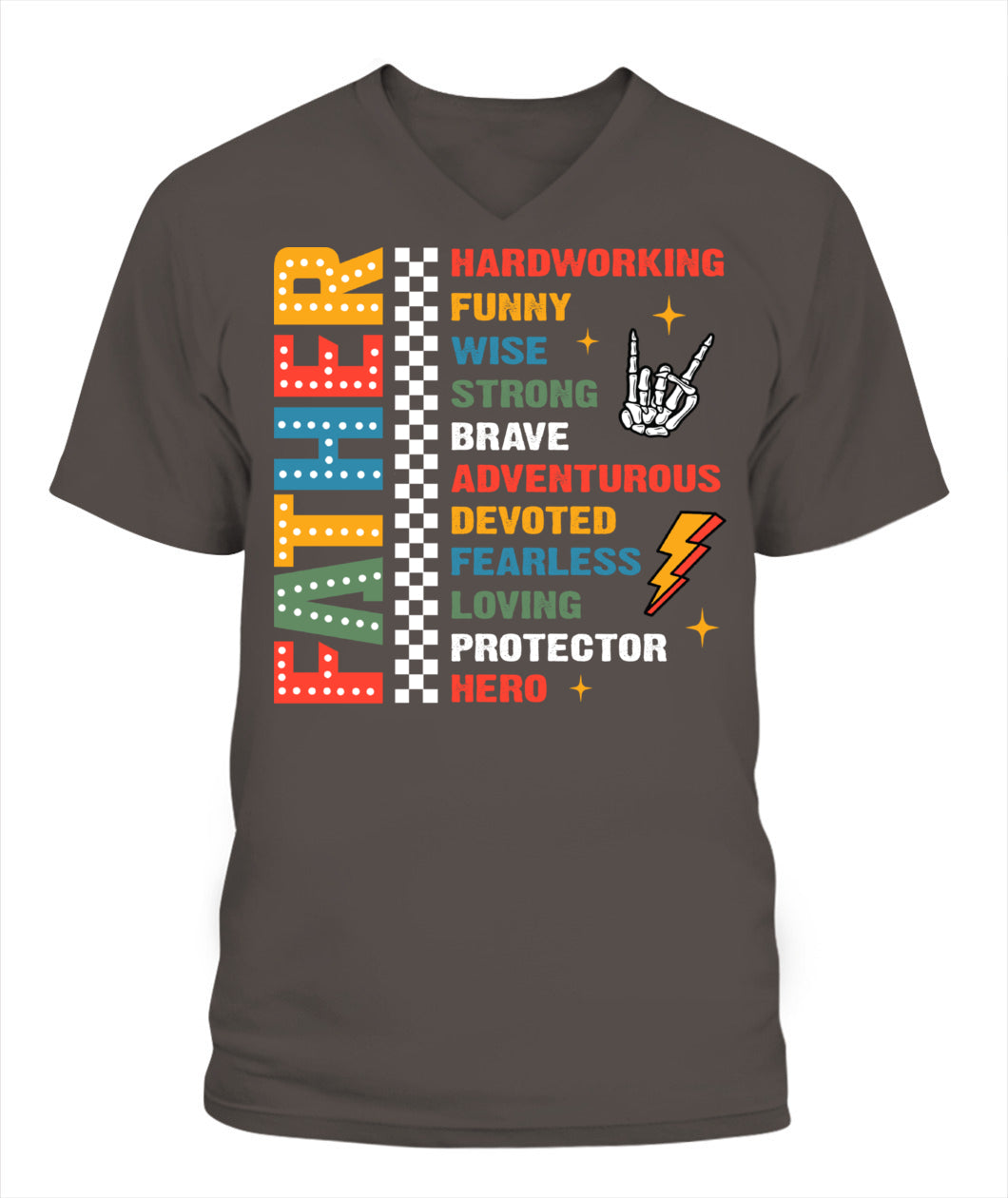 Father Definition T-Shirt - Colorful Graphic Tee for Father’s Day Gift