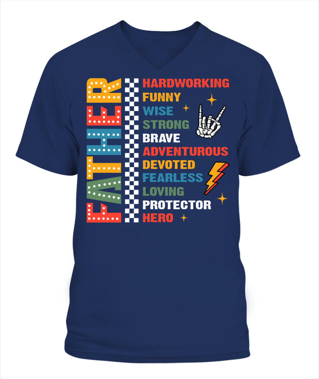 Father Definition T-Shirt - Colorful Graphic Tee for Father’s Day Gift