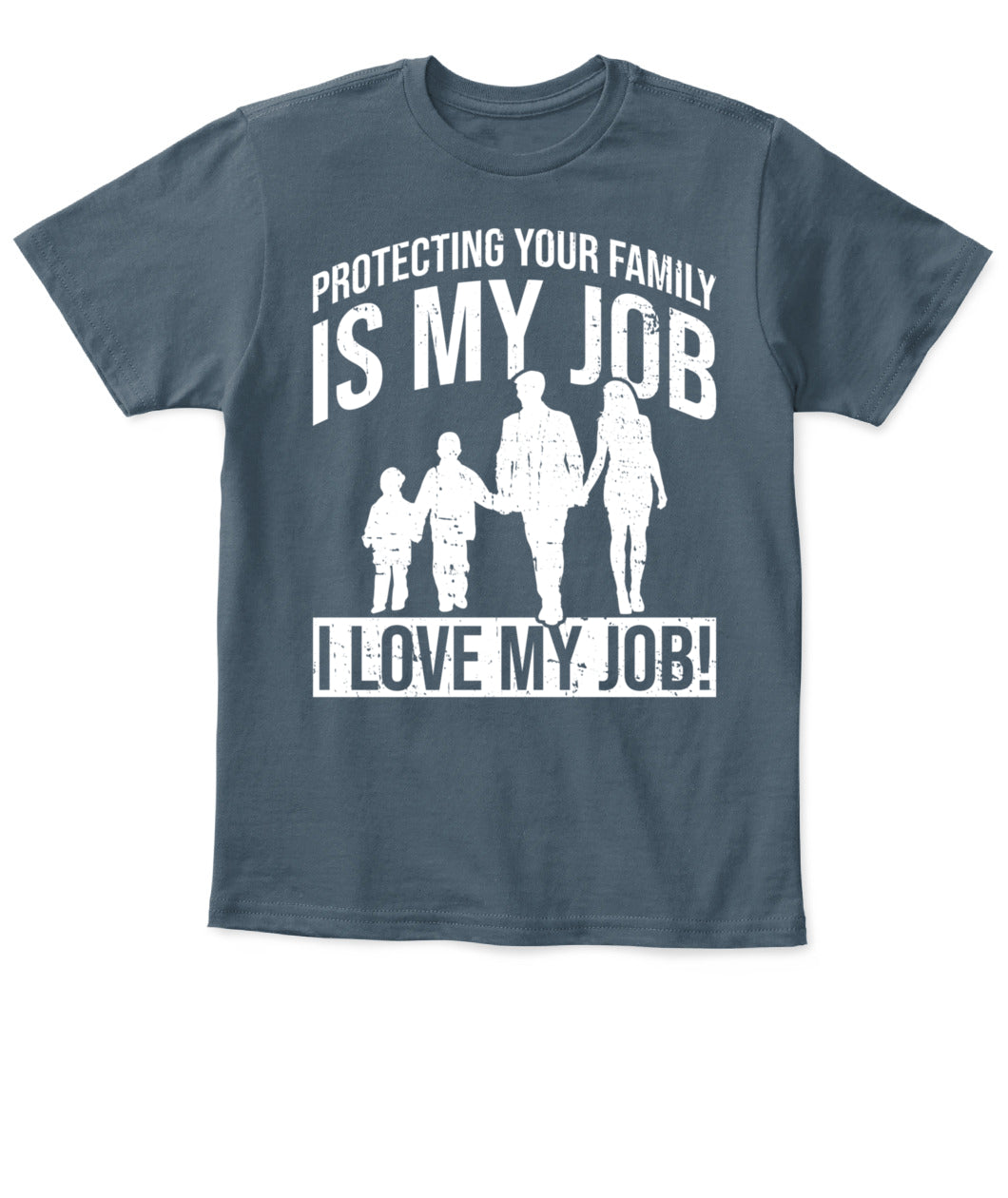 🛡️ "Protecting Your Family Is My Job" – Kids' Safety & Family Bonding T-Shirt
