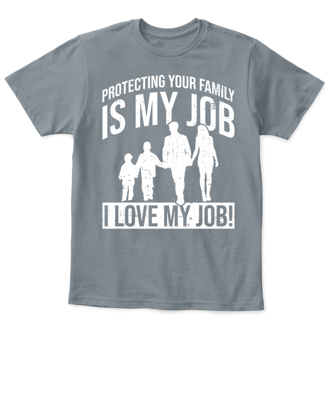 🛡️ "Protecting Your Family Is My Job" – Kids' Safety & Family Bonding T-Shirt