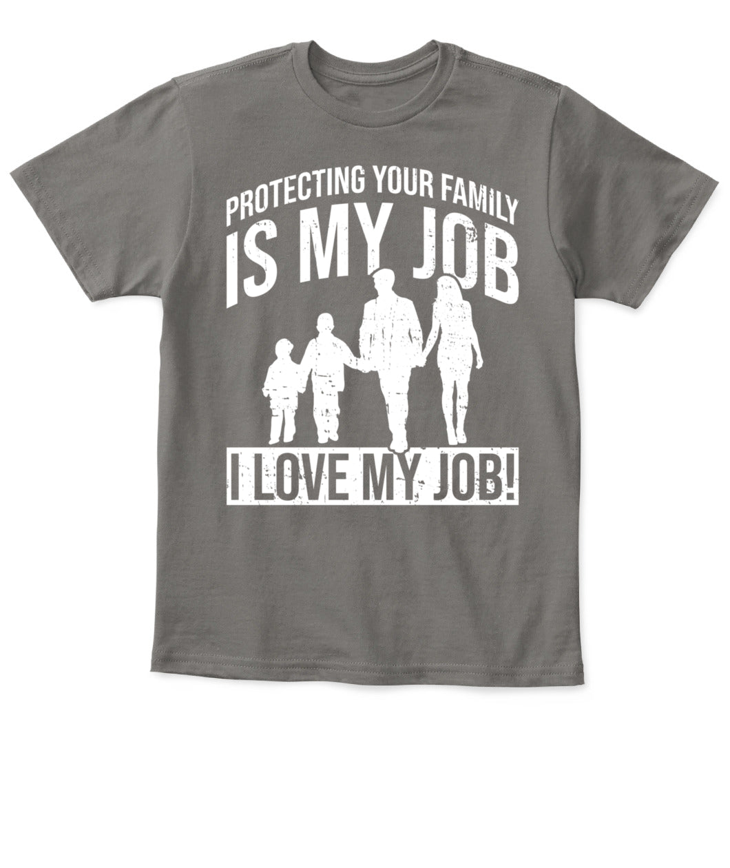 🛡️ "Protecting Your Family Is My Job" – Kids' Safety & Family Bonding T-Shirt