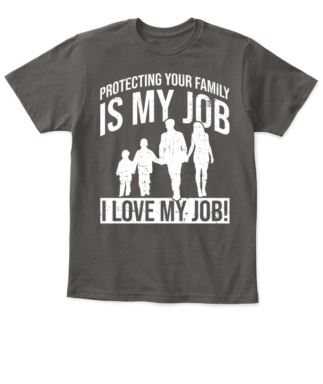 🛡️ "Protecting Your Family Is My Job" – Kids' Safety & Family Bonding T-Shirt