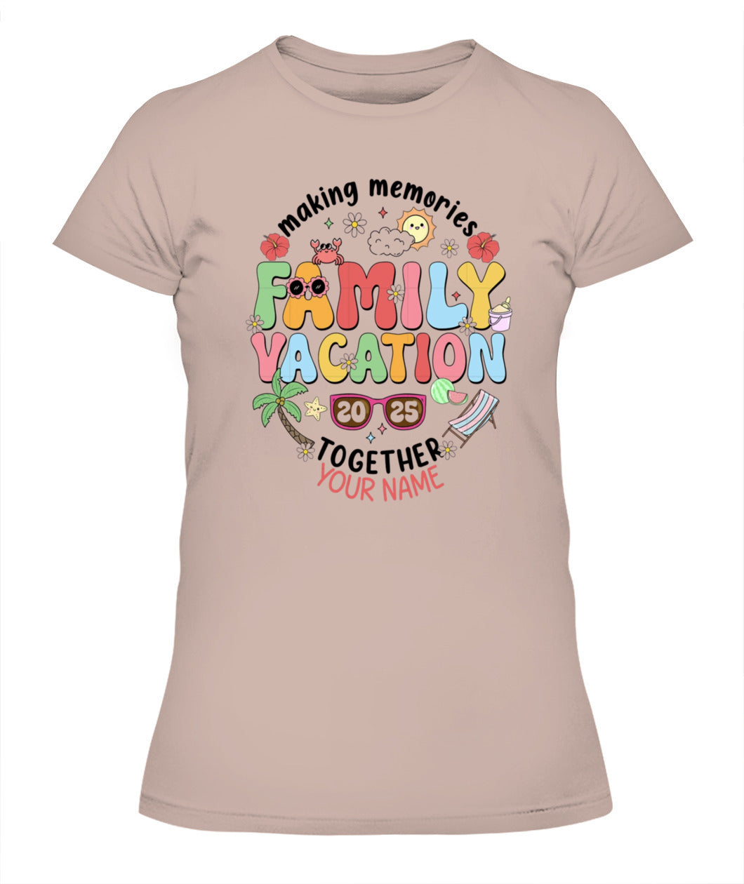 Family Vacation 2025 T-Shirt – Custom Summer Trip Shirt for Family Reunion
