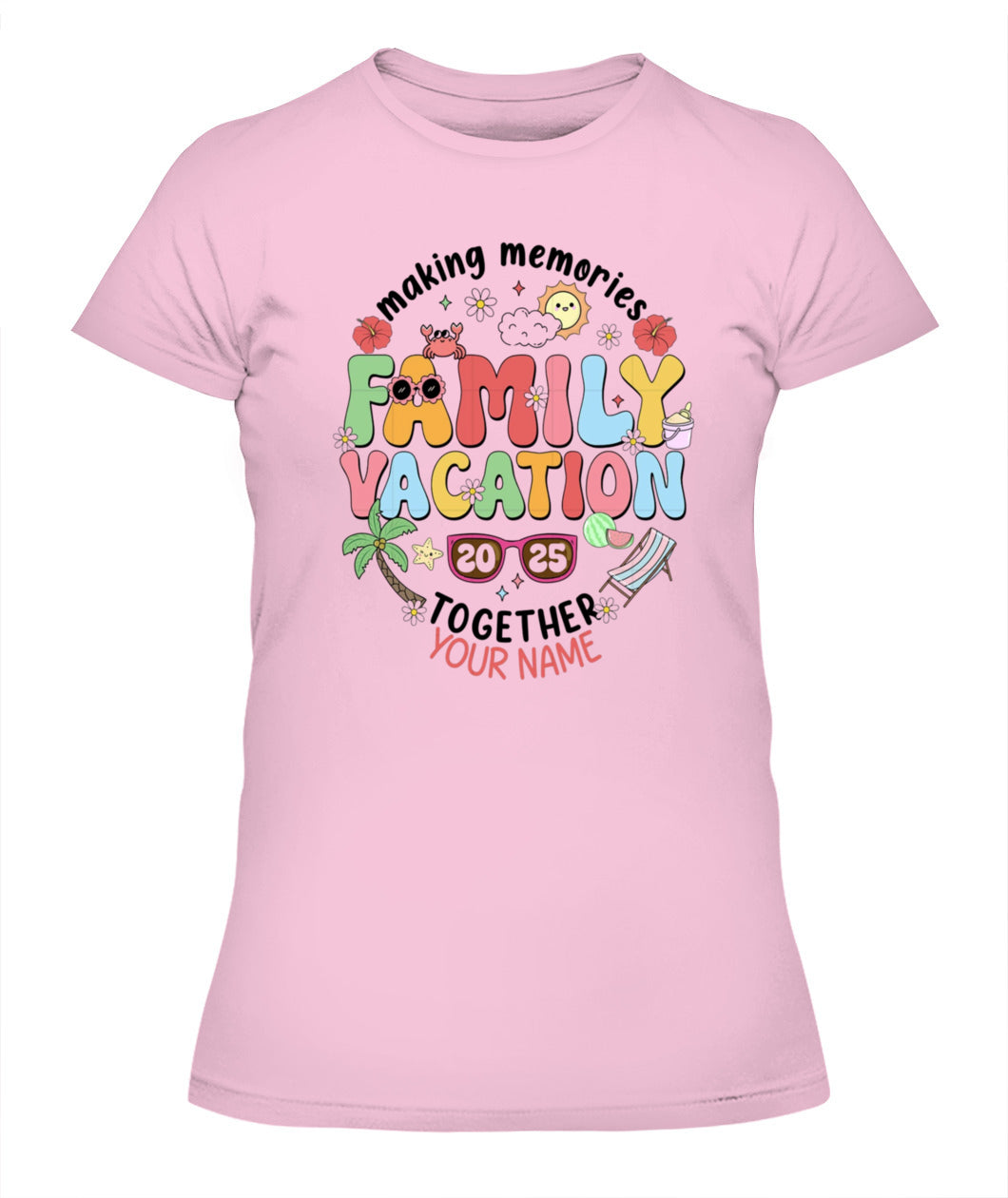 Family Vacation 2025 T-Shirt – Custom Summer Trip Shirt for Family Reunion