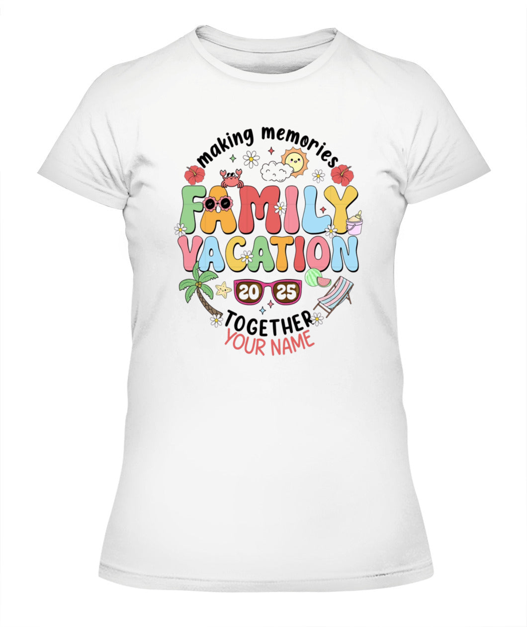 Family Vacation 2025 T-Shirt – Custom Summer Trip Shirt for Family Reunion