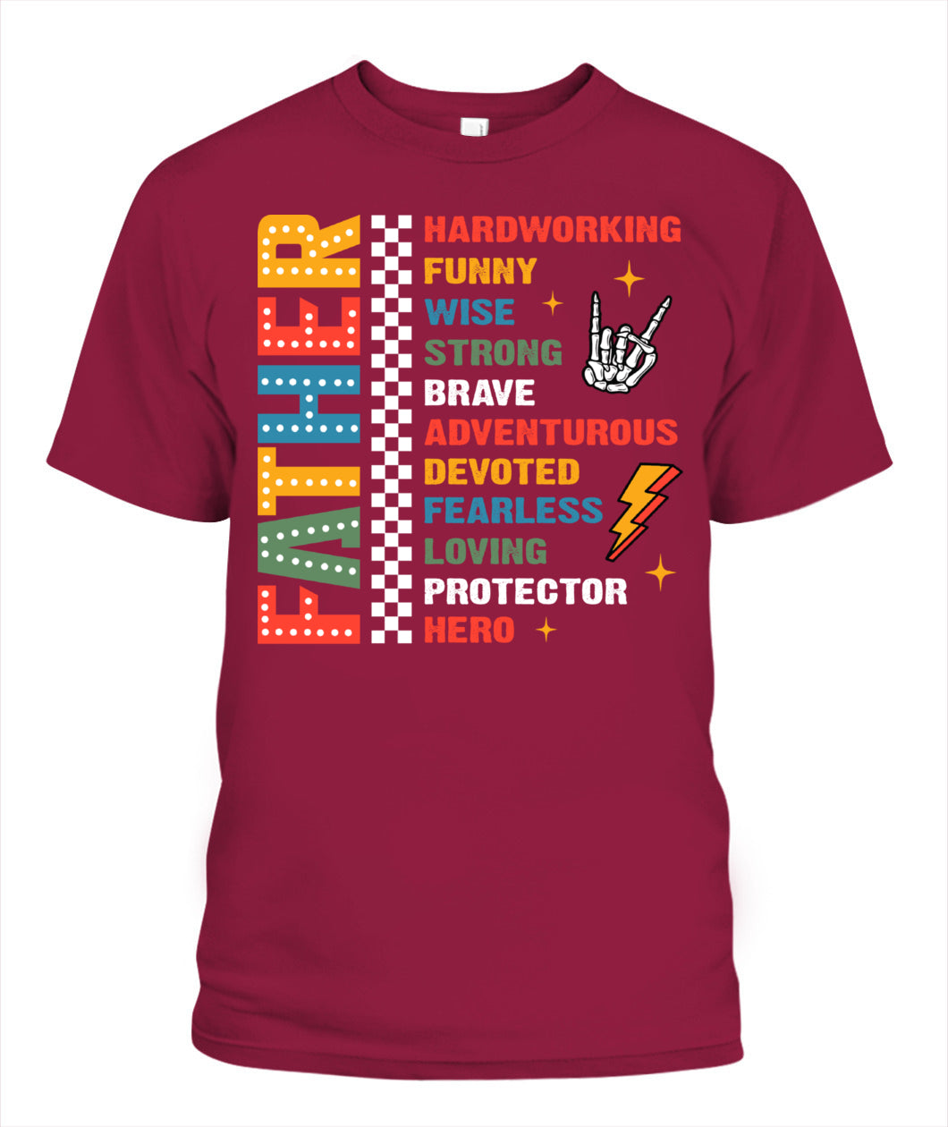 Father Definition T-Shirt - Colorful Graphic Tee for Father’s Day Gift