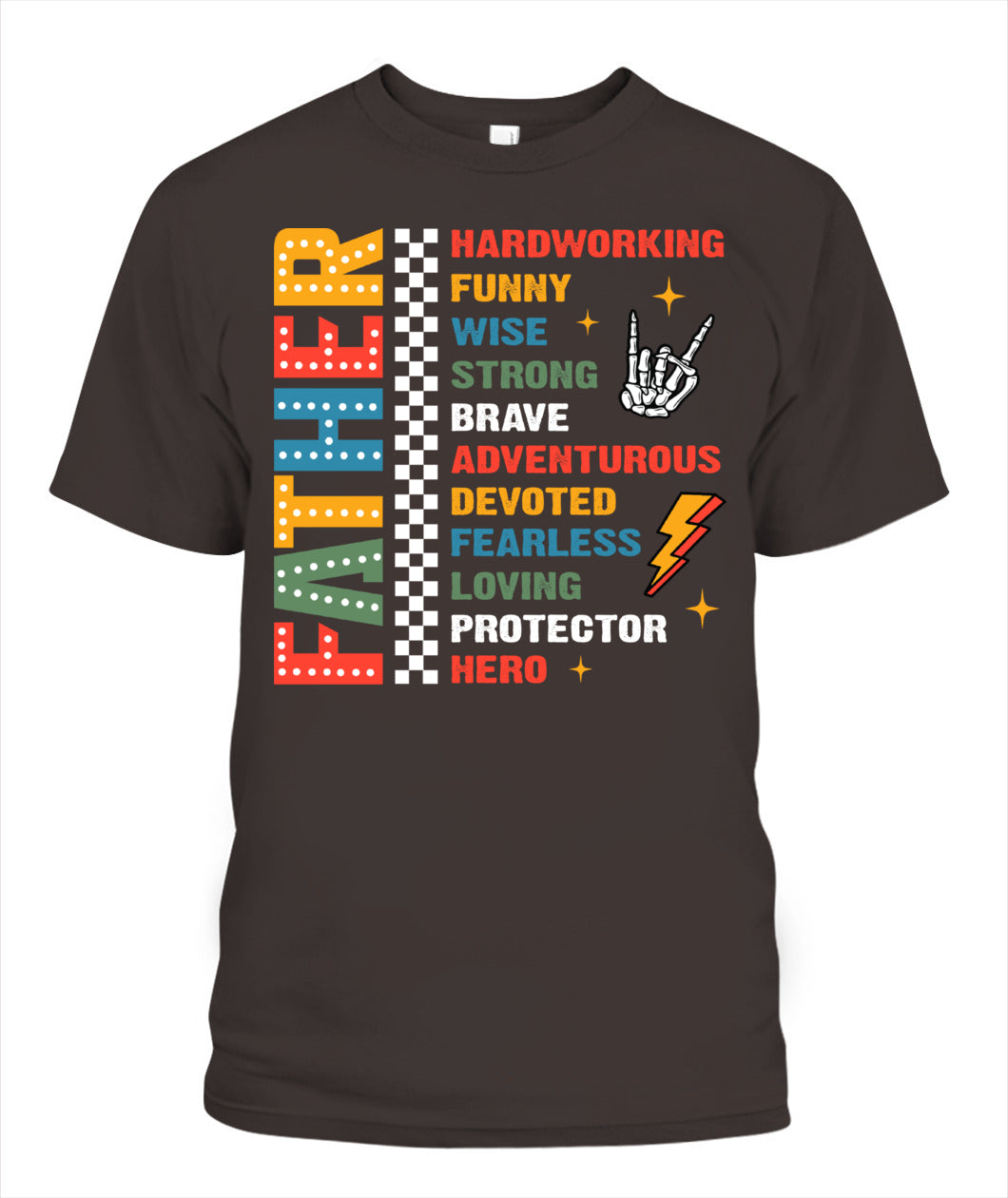 Father Definition T-Shirt - Colorful Graphic Tee for Father’s Day Gift