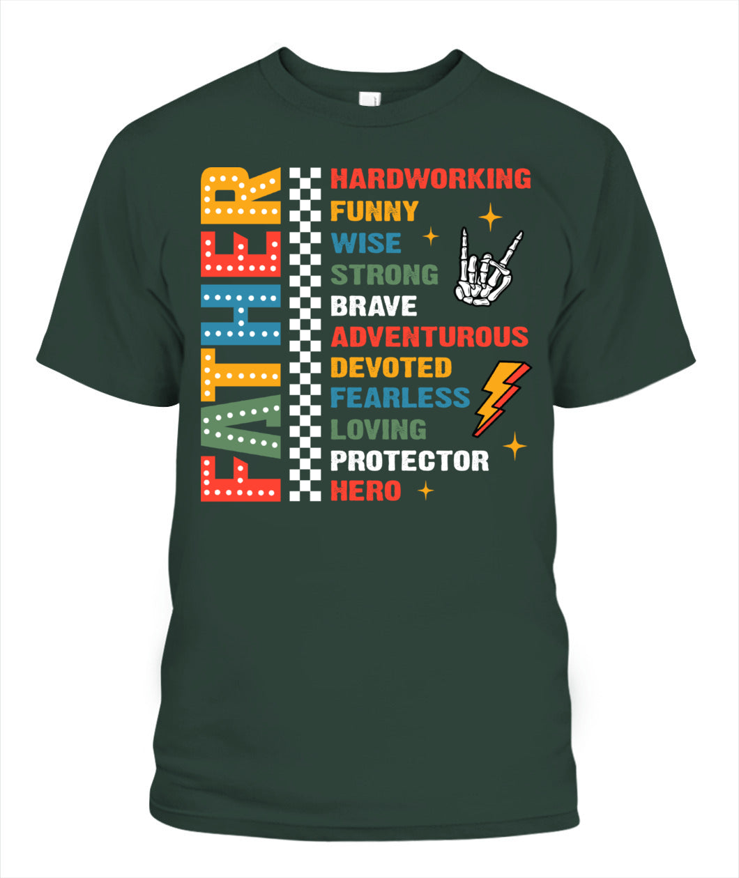 Father Definition T-Shirt - Colorful Graphic Tee for Father’s Day Gift