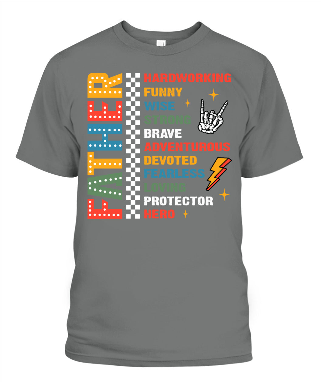 Father Definition T-Shirt - Colorful Graphic Tee for Father’s Day Gift