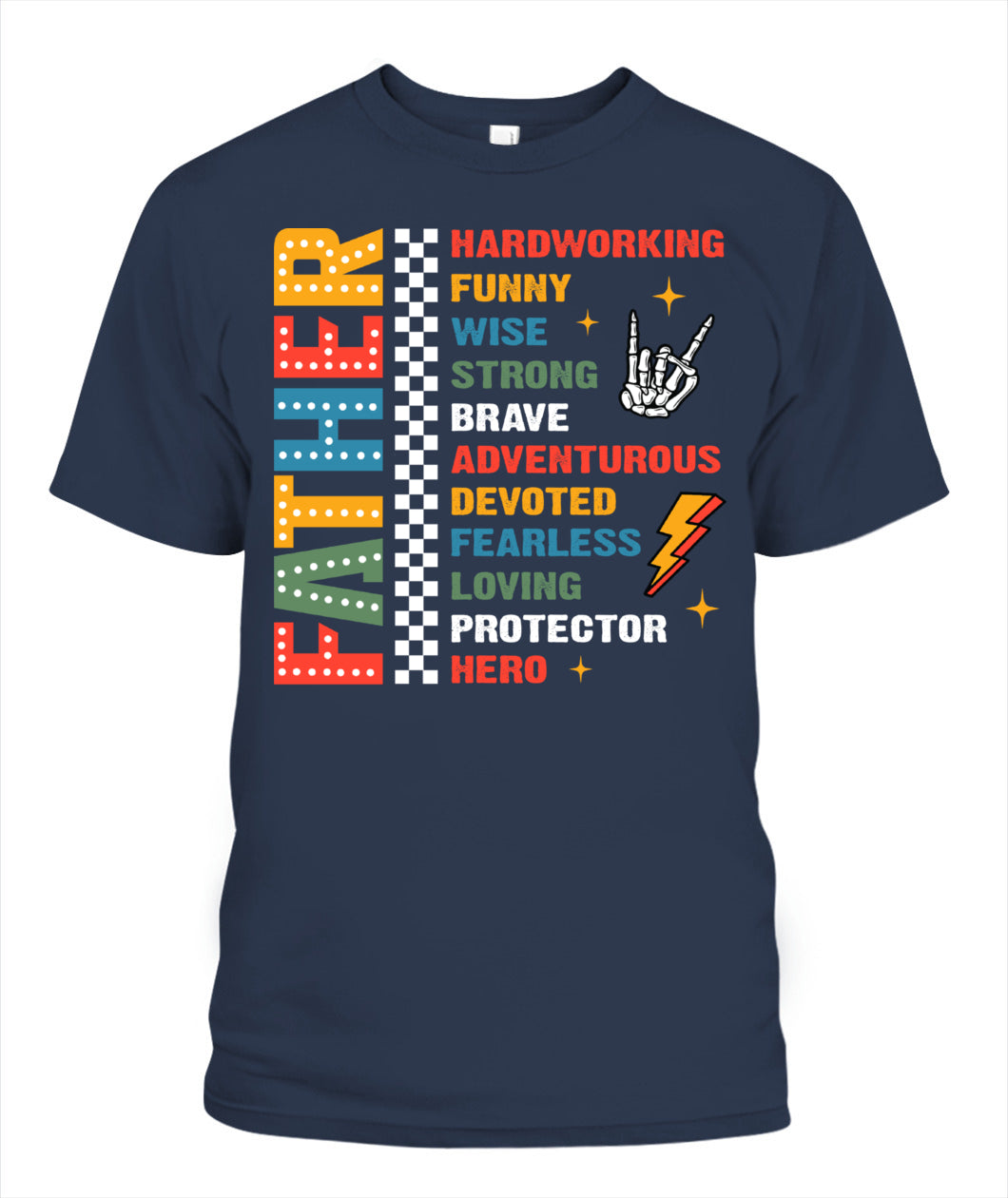 Father Definition T-Shirt - Colorful Graphic Tee for Father’s Day Gift