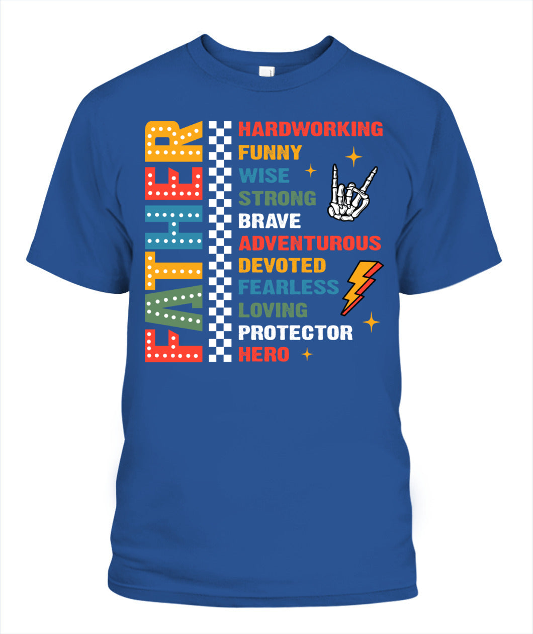 Father Definition T-Shirt - Colorful Graphic Tee for Father’s Day Gift