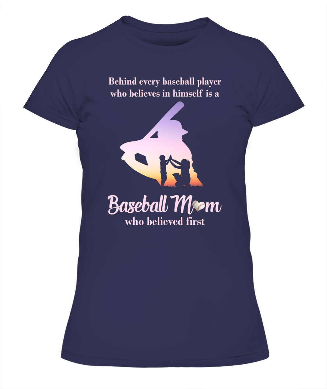 ⚾ "Baseball Mom – The First Believer" T-Shirt for Proud Moms