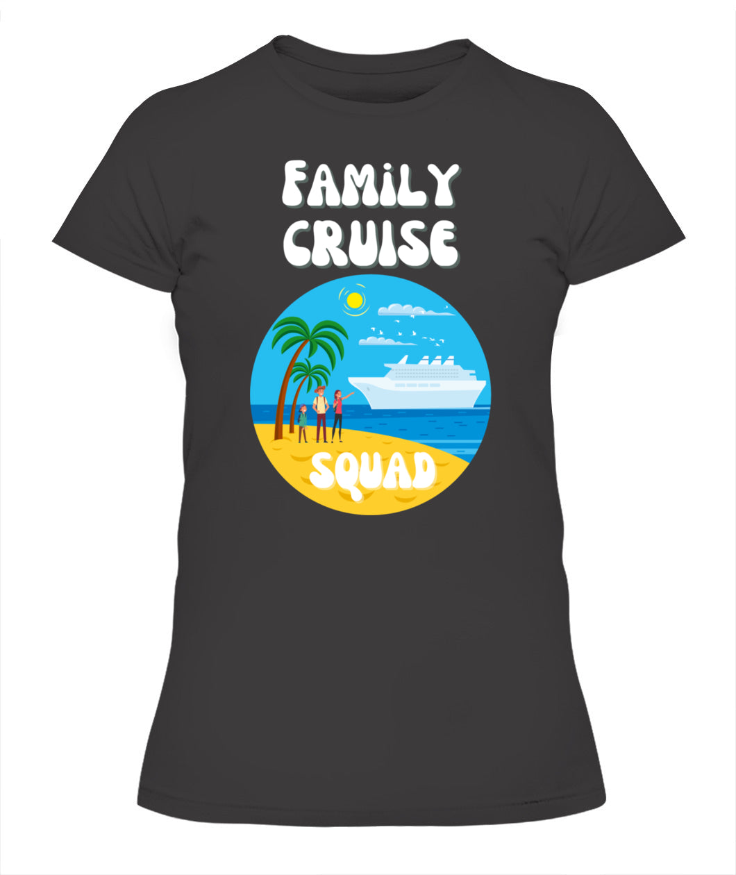 🚢 "Family Cruise Squad" – Matching Vacation T-Shirt for Parents
