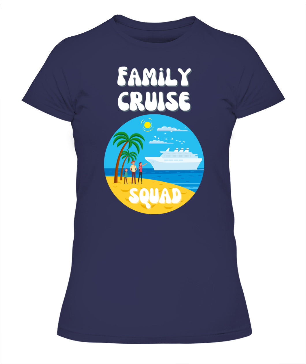 🚢 "Family Cruise Squad" – Matching Vacation T-Shirt for Parents