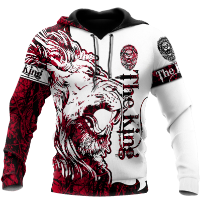 King Tattoo Lion 3D Over Printed Shirt for Men and Women