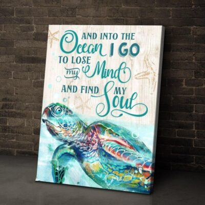 Ocean I Go To Lose My Mind And Find My Soul Canvas Wall Art CA255