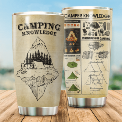 Camping Knowledge 20oz 30oz Travel Tumbler TB587