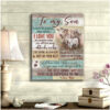 To My Son I Love You Canvas Wall Art CA221