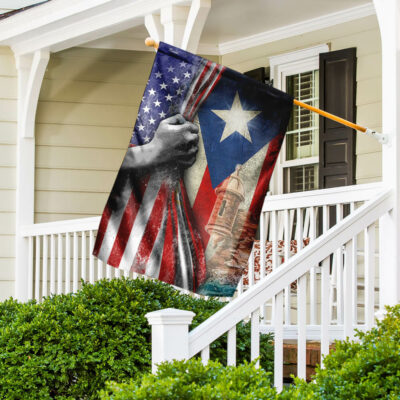 US Puerto Rico House Flag Garden Flag FG320