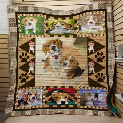 Cute Beagle Dog Quilt BS2002