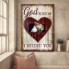 God Knew I Need You Jesus Canvas Wall Art CA244
