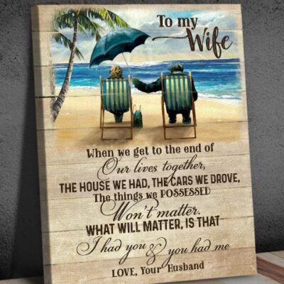 To My Wife Our Lives Together Canvas Wall Art CA258