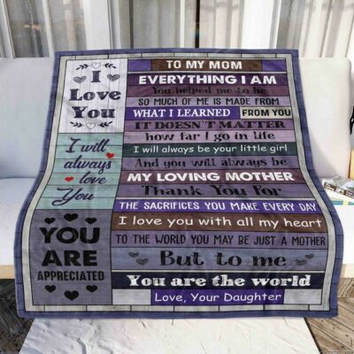 A Letter To My Mom Blanket BS1185