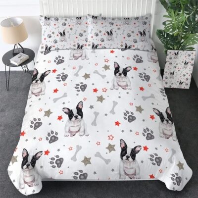 Boston Terrier Dog Bedding Set BS400